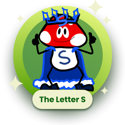 The King of the Kingdom of S. The Lucky Mushroom letter S